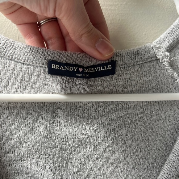 Brandy Melville Soft Grey Sweater - Picture 3 of 4